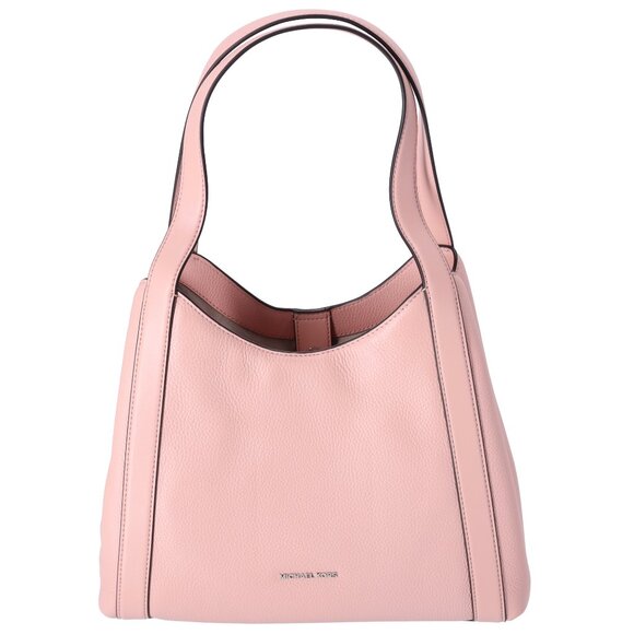 Michael Kors Rosemary Large Hobo Shoulder Bag Tote Pink Pebbled Leather - Picture 1 of 9